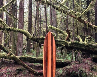 Hollow wooden surfboards