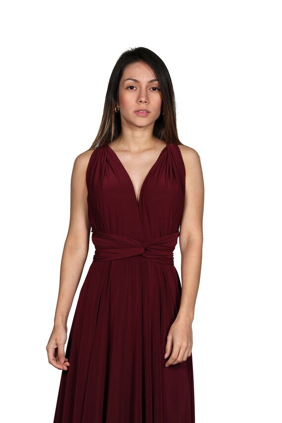infinity dress marsala