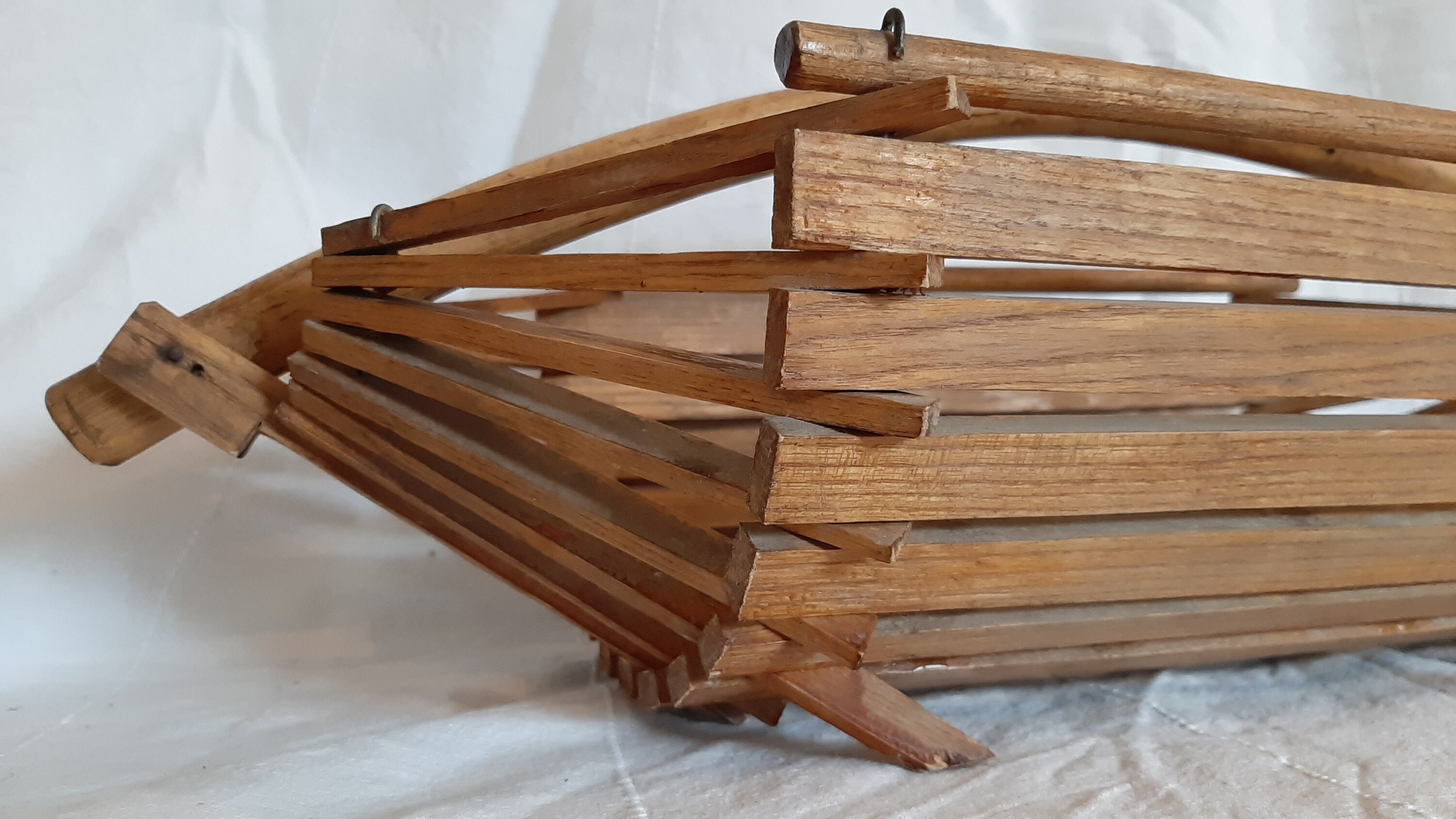 Vintage wooden bamboo basketball. Etsy