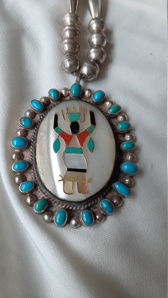 Tim kee whitman vintage native american necklace.