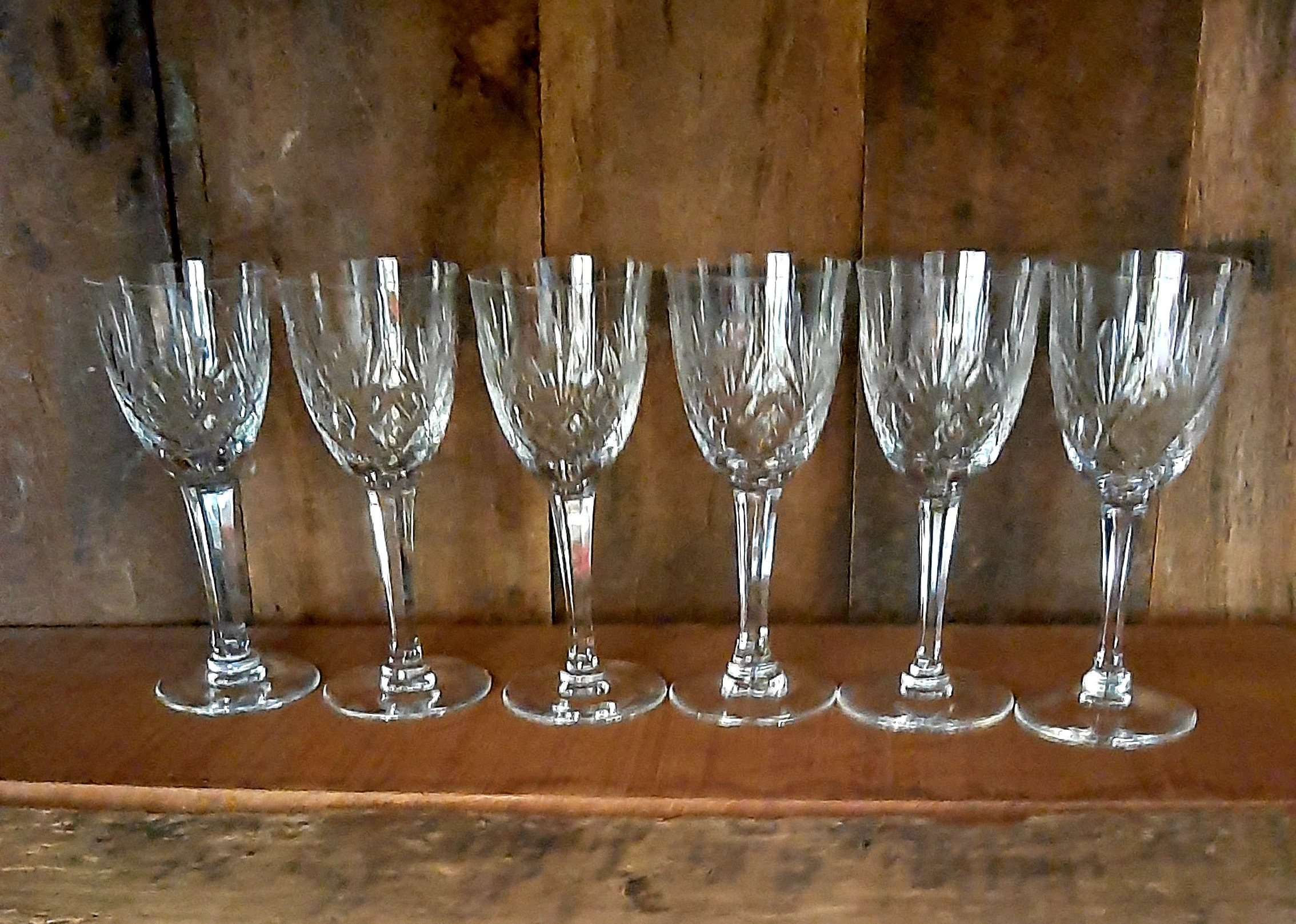 Verres en Cristal Anciens.