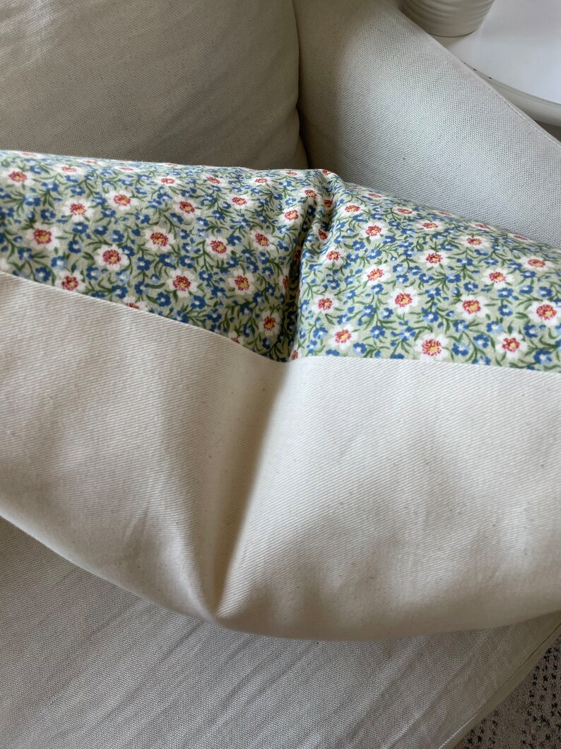 Modern Farmhouse Floral Pillow Covers Offwhite Back Rustic Etsy