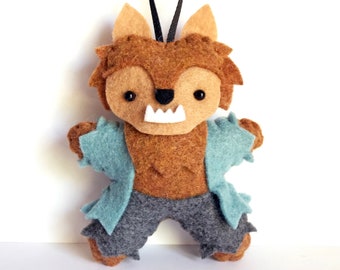 Werewolf Felt Plush Ornament