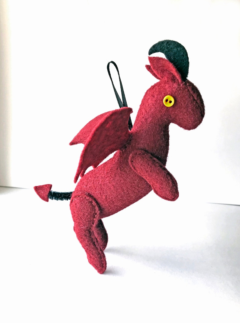 Jersey Devil Felt Plush Ornament 