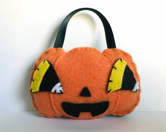 Vintage-Style Halloween Jack-O'-Lantern Ornament