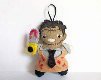 Leather Mask Felt Plush Ornament