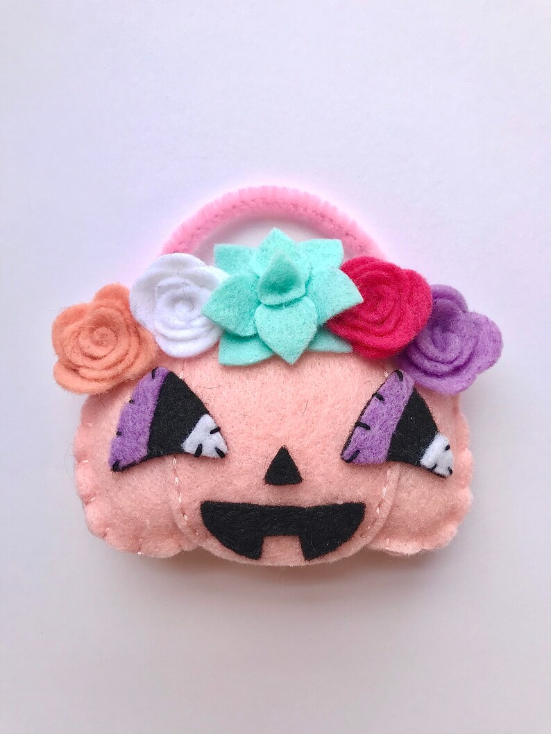 Flower Crown Jack-O'Lantern Ornament image 1