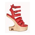 S8: Gladiator Sandal Clog High Heel to Personalise , choose colours and leathers / custom shoes for women / Modern Design Wooden Clogs product logo