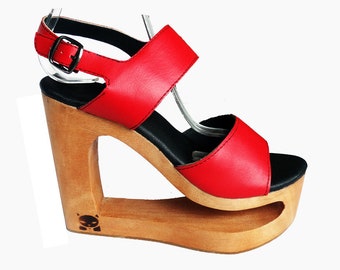 な*ん様 WOOD PLATFORM PUMPS ameri vintage Ameri VINTAGE WOOD PLATFORM PUMPS