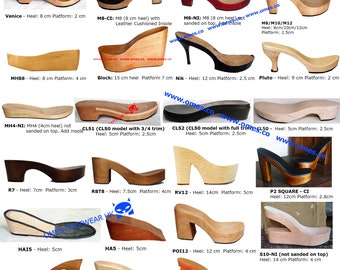 1 x Pair Wooden Heel - shoemaking accessories soles - footwear components - Repair replace crumbling Dansko and Sanita clogs