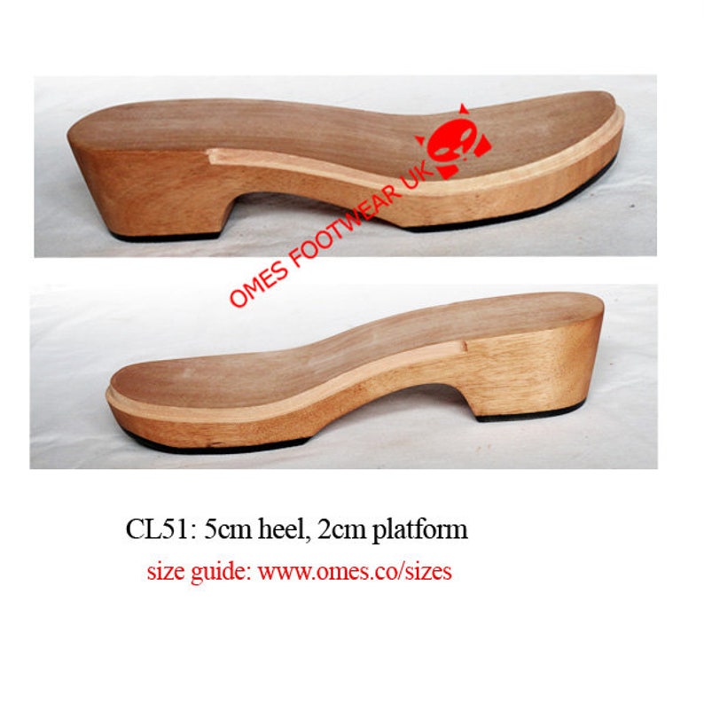 Wooden Platforms Soles Heels Clogs shoemaking accessories footwear parts components Repair crumbling Dansko and Sanita clogs image 3