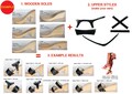 Shoemaking Kit: wooden sole base + Leather Upper- make your own swedish clog diy - shoe making supplies - accessories shoemakers, holzsohlen product logo
