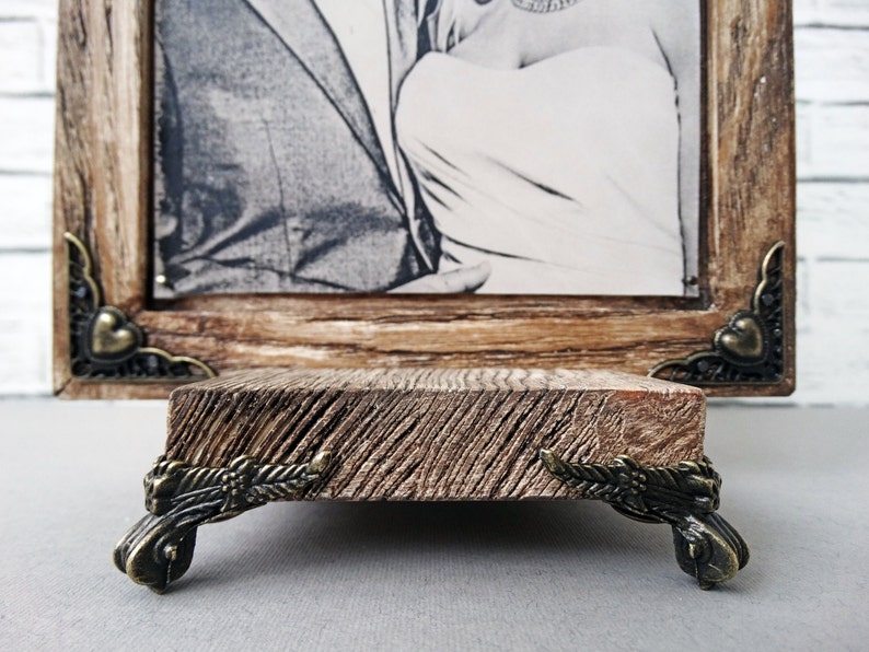 Etched 9th Anniversary Pottery Your Photo Hand Engraved by Artists on Real Leather RARE Pyrography Handmade Technique