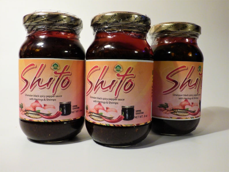 SHITO ghanaian Black Spicy Pepper Sauce 12 Oz Etsy