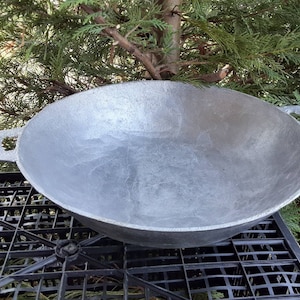 West African Traditional Hand-made Cast frying Pan Sizes 14,16 18 and 20.