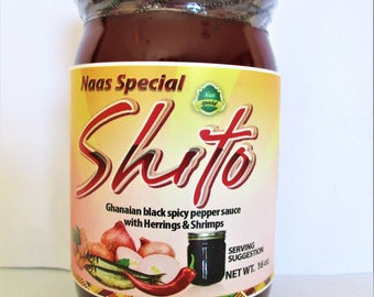 SHITO ghanaian Black Spicy Pepper Sauce 12 Oz -  Sweden