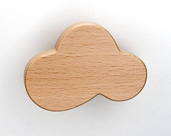 Furniture button cloud natural - furniture heads for children