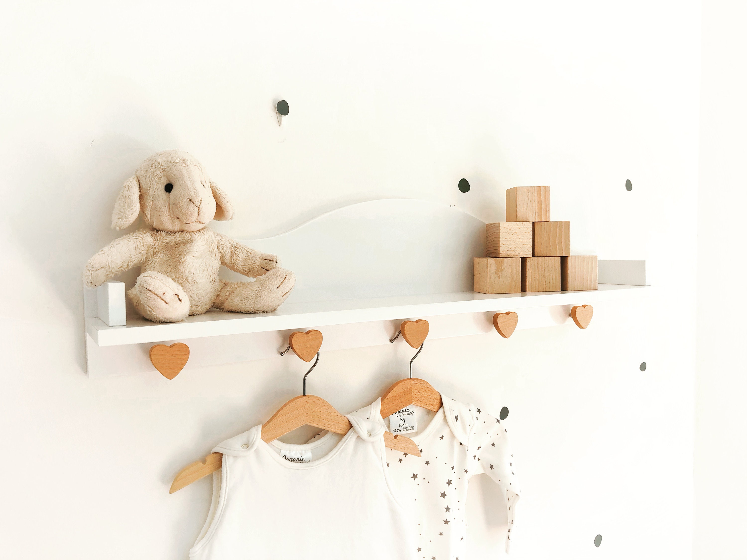 Tirador De Muebles Tiradores De Madera En Forma De Corazón - 6 Piezas, Para Muebles De Cocina