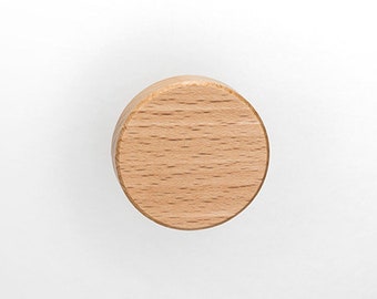 Furniture button Round natural - Furniture buttons for children