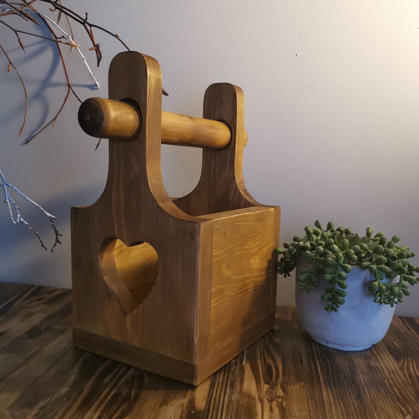 Toilet Roll Holder Quirky Loo Roll Wooden Rack Bathroom Etsy UK