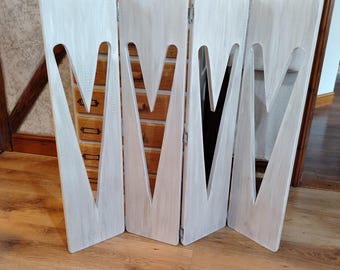 Extra Large Heart panels , Decorative panels, Heart window shutters, freestanding window screen, Rustic wooden, bifold Shutters