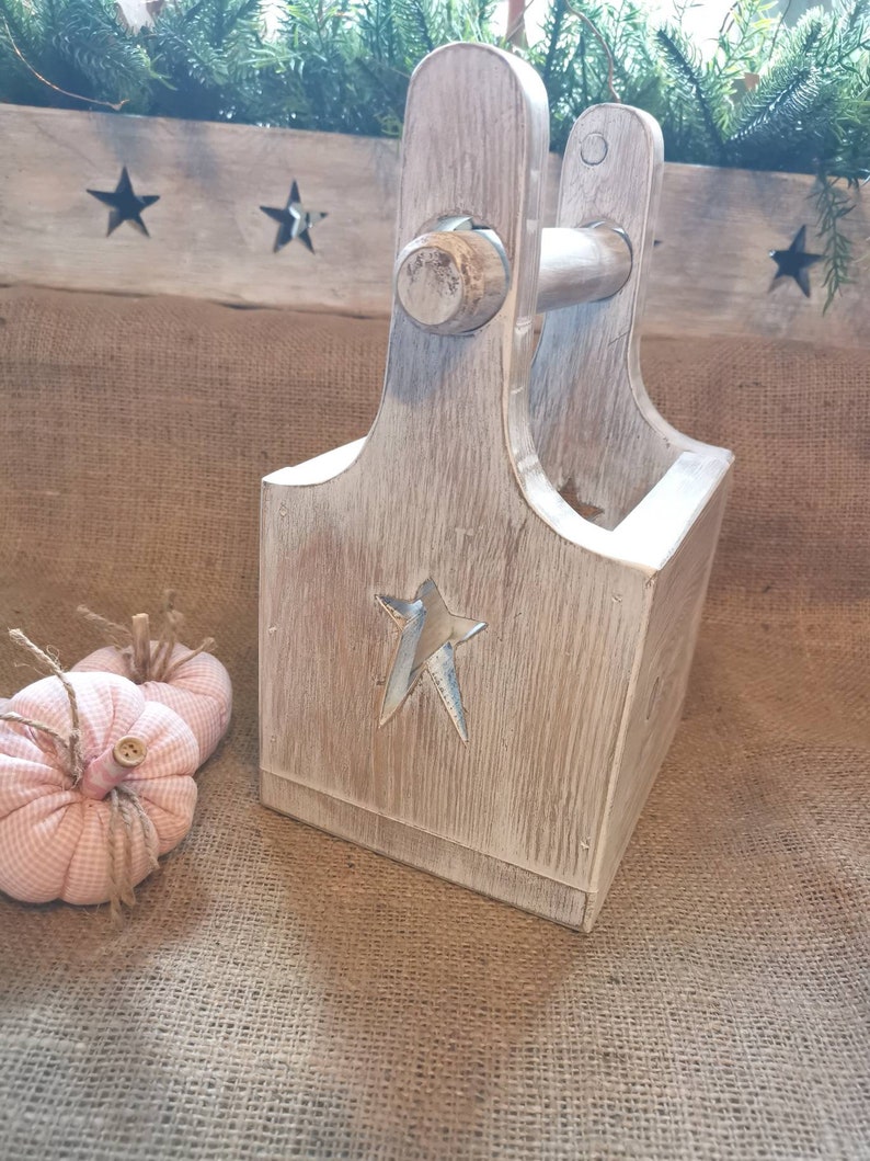 Toilet Roll Holder Quirky Loo Roll Wooden Rack Bathroom Etsy UK