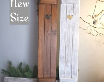 Wooden Shutters, rustic home decor, star decor, heart decor, handmade wooden panels,