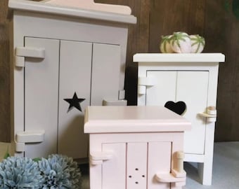 Countertop cupboard, small storage, wooden cupboard, rustic kitchen