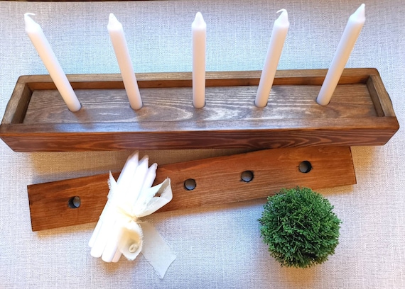 Wooden Tray Centerpiece, candle display, home decor,
