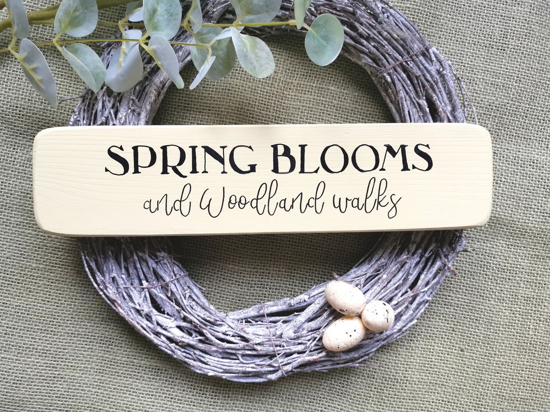 Wooden Sign, Spring Decor, Yellow Kitchen, Spring Accessories, Easter ...