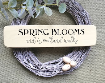 Wooden Sign, Spring decor, yellow kitchen, Spring accessories, Easter gifts for her, gifts under 10 pounds, Easter gifts