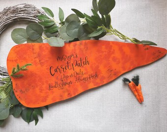 Giant wooden Carrot, Easter gifts, Decorative carrot, Spring decor, wooden props for Easter