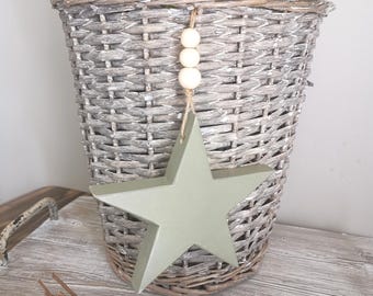 Wooden hanging star, rustic home decor, star Accessories, Neutral Interiors, Letterbox gifts,