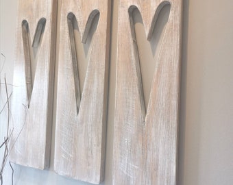 Wall Art Heart, Decorative wall panel, heart wall hanging, wall art, heart decor, home interiors, rustic wooden heart panel