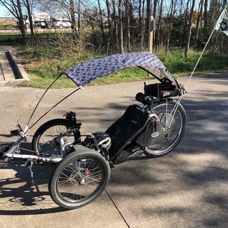 Rain, Sun and Wind Protection Canopy for 3wheel Recumbent Bike Such as