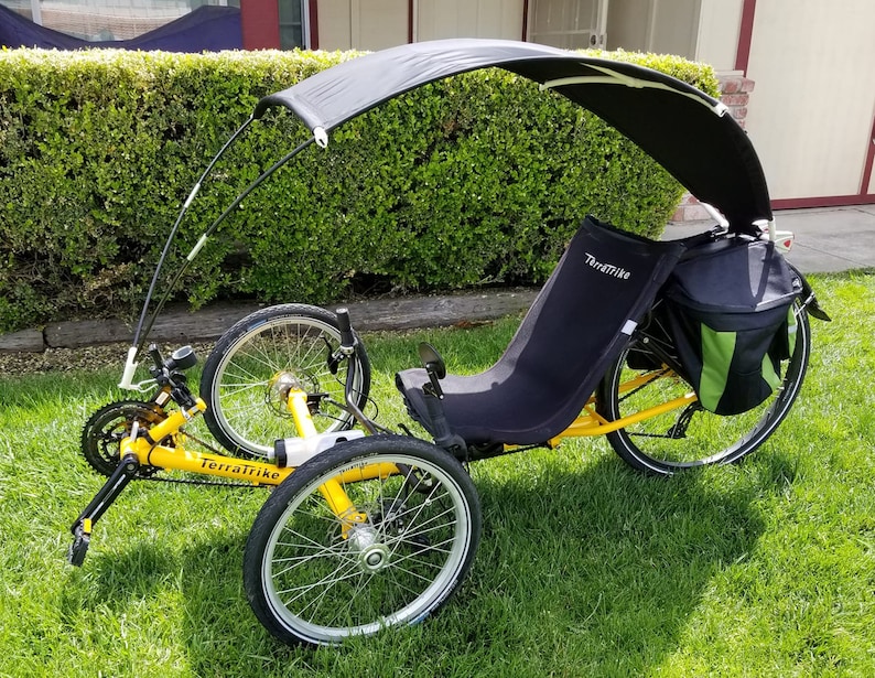 Rain, Sun and Wind Protection Canopy for 3wheel Recumbent Bike Such as