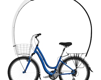 Kaps, le parapluie aérodynamique à installer sur son vélo pour une protection été comme hiver contre la pluie, le soleil et le vent