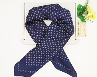 Sciarpa In Seta Effetto Raso Per Donna, 70x70 Cm, Colore Blu, Foulard Multiuso Per Capelli O Collo, Accessorio Elegante Ymapinc