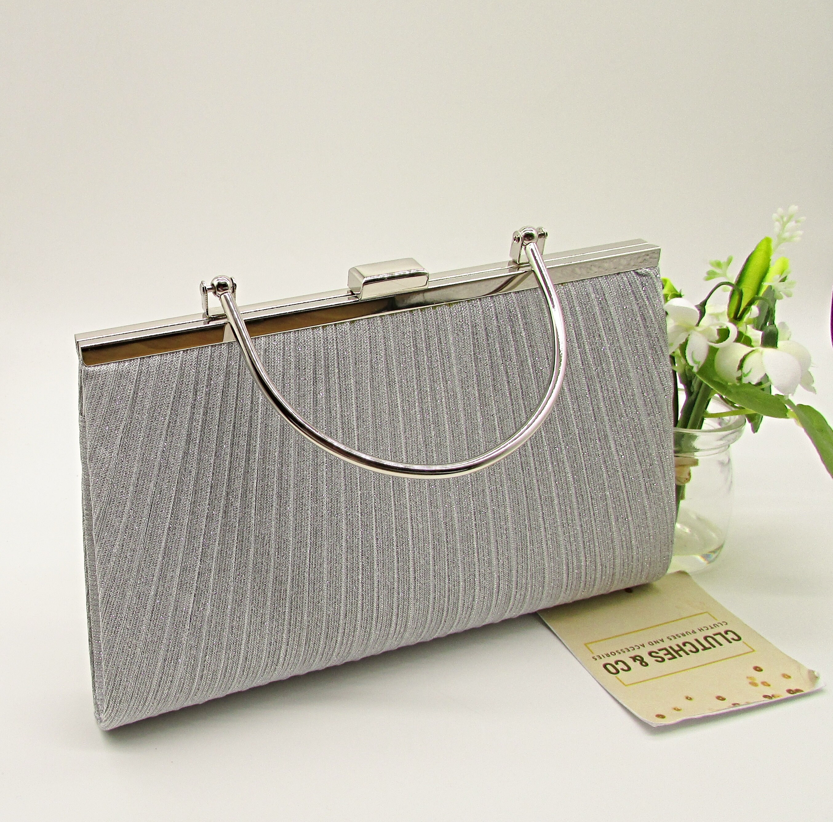 Silver Bridal Clutch Etsy Ireland