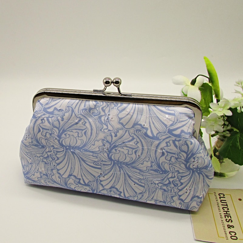Colored Floral Handcrafted Clutch Bag