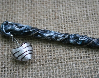 Magic Wand,  Fantasy  Wizard Wand, Blue and Silver