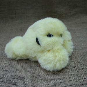 Poseable Art Doll, Fantasy Art Doll Creature, OOAK, &quot;Faloffy&quot;,    Soft Lemon Yellow