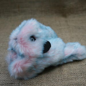 Poseable Art Doll, Fantasy Art Doll Creature, OOAK, &quot;Faloffy&quot;,   Pink and Blue