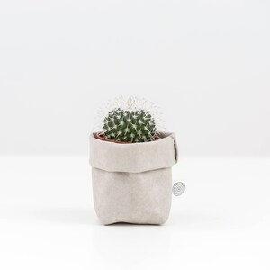 Mini waschbar Papier Sack - Sasso (grau)