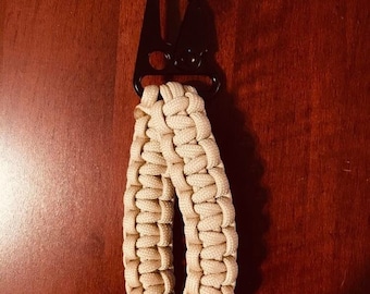 Schlüsselband Wristlet Schlüsselband - Paracord Wristlet - Paracord Schlüsselbund - Zipper Pull - Taktischer Stil Griff mit Clip - Schlüsselband Schlüsselbund