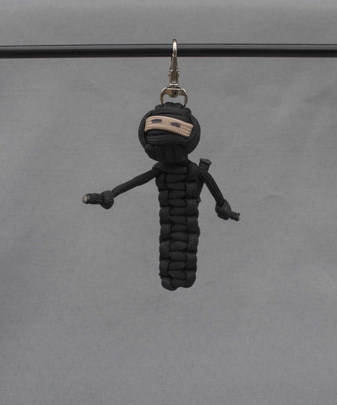 Paracord Ninja With Sword Keychain Unique Zipper Pull Boy Etsy