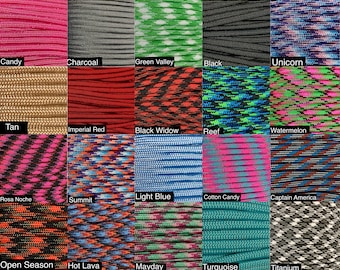 Modifiziertes Paracord Hundehalsband mit Biothane Teller (Spezialanfertigung), handgemacht aus 550 Paracord und Biothane, Wählen Sie 1 oder 2 Farben
