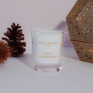 FLEUR D&#39;ORANGER -Mini Bougie parfumée en cire de soja 40g - Little Burns