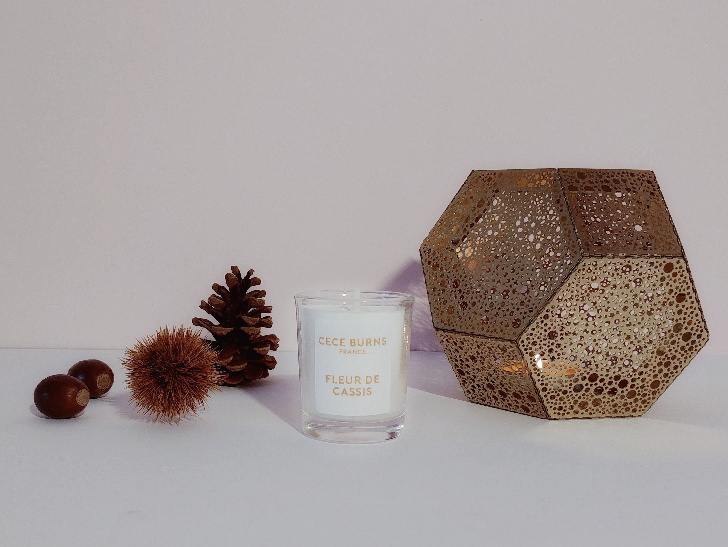 Fleur de Cassis - Mini Bougie Parfumée en Cire de Soja 40G Little Burns