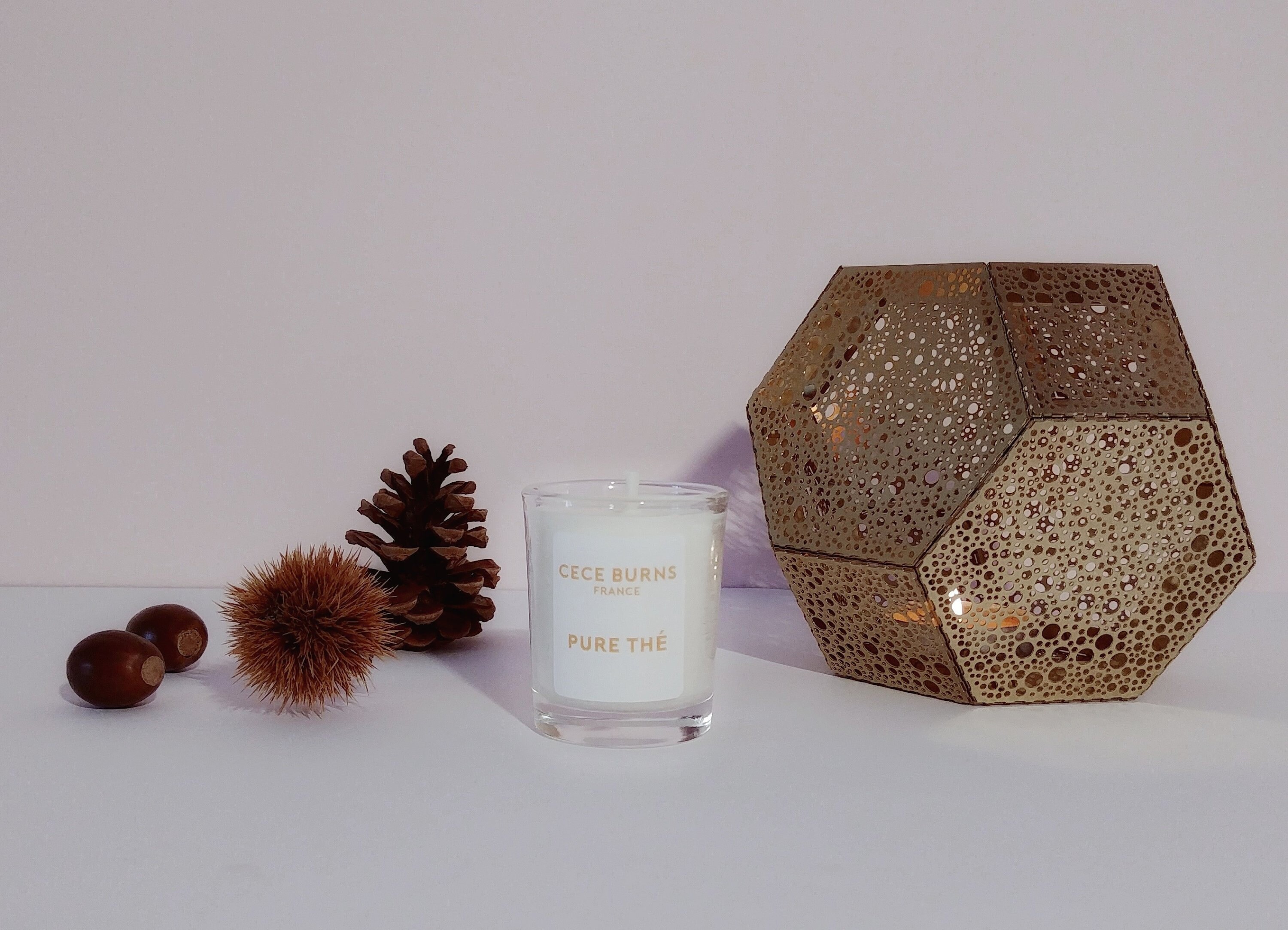 Pure Thé - Mini Bougie Parfumée en Cire de Soja 40G Little Burns